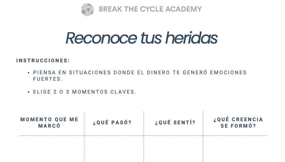 Journal Gratuito: Sana tu Relación con el Dinero desde dentro